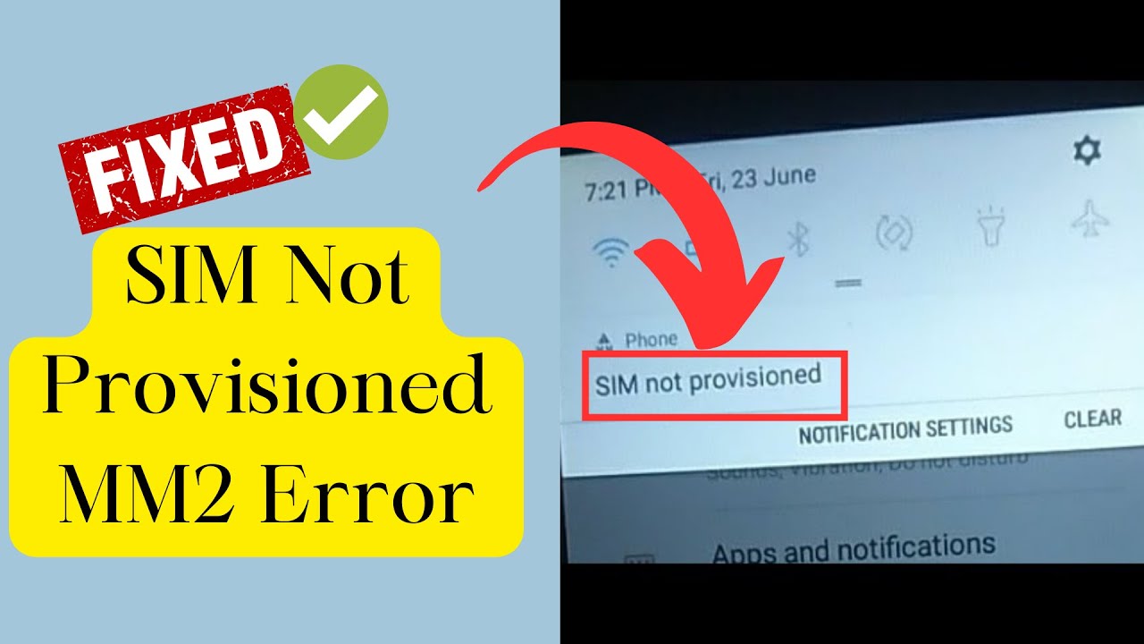 How to Fix the SIM Card Not Provisioned MM2 Error