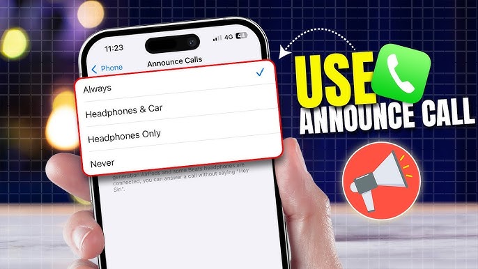 كيفية جعل الهاتف يُعلن عن اسم المتصل بصوت عالٍ