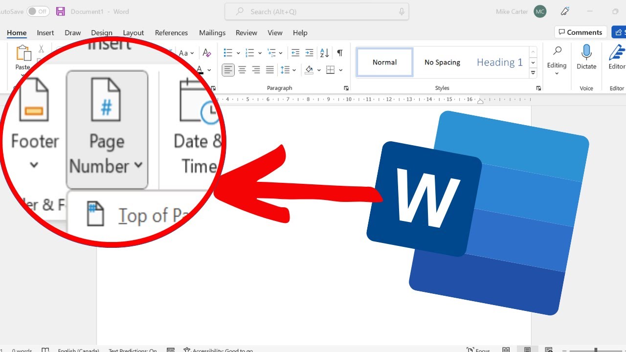 How to Number Pages in Word