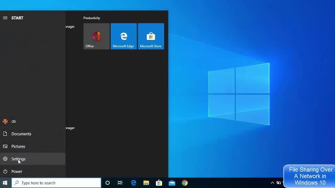 Sharing files on a local network in Windows 10