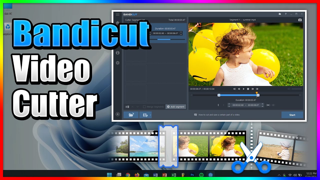 برنامج Bandicut Video Cutter لتقطيع وقص الفيديو للكمبيوتر