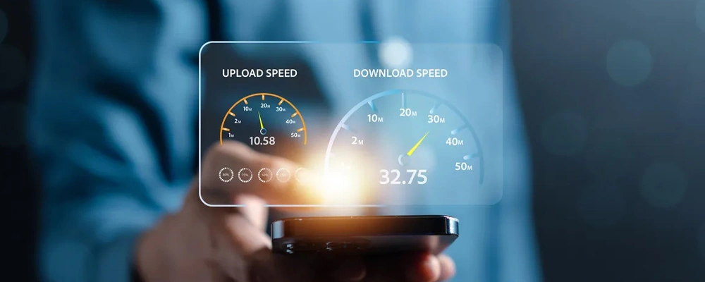 قياس سرعة النت بدقة عالية