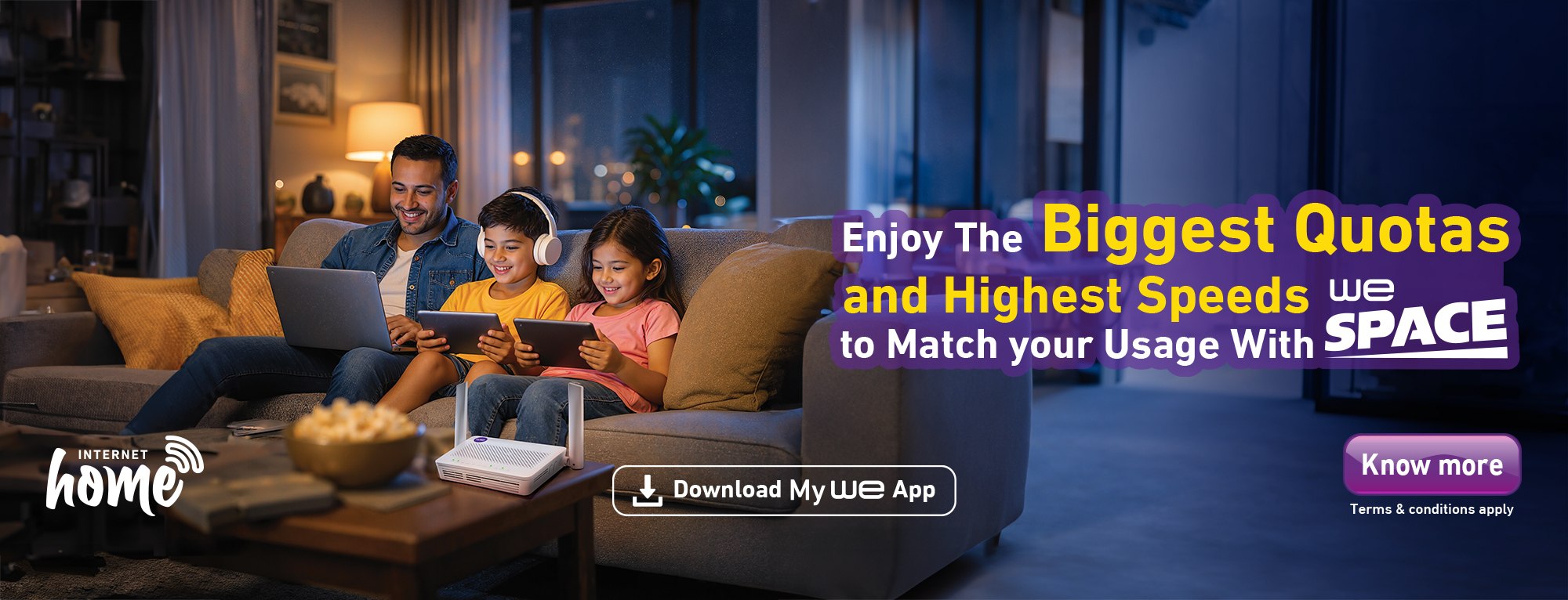 How to Check Your WE Home Internet Package Usage