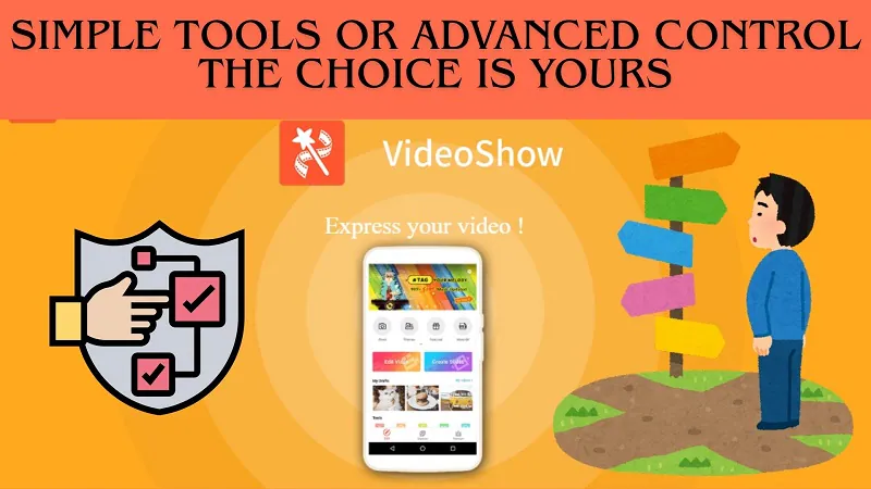 تطبيق VideoShow لصناعة الفيديو والتعديل عليه