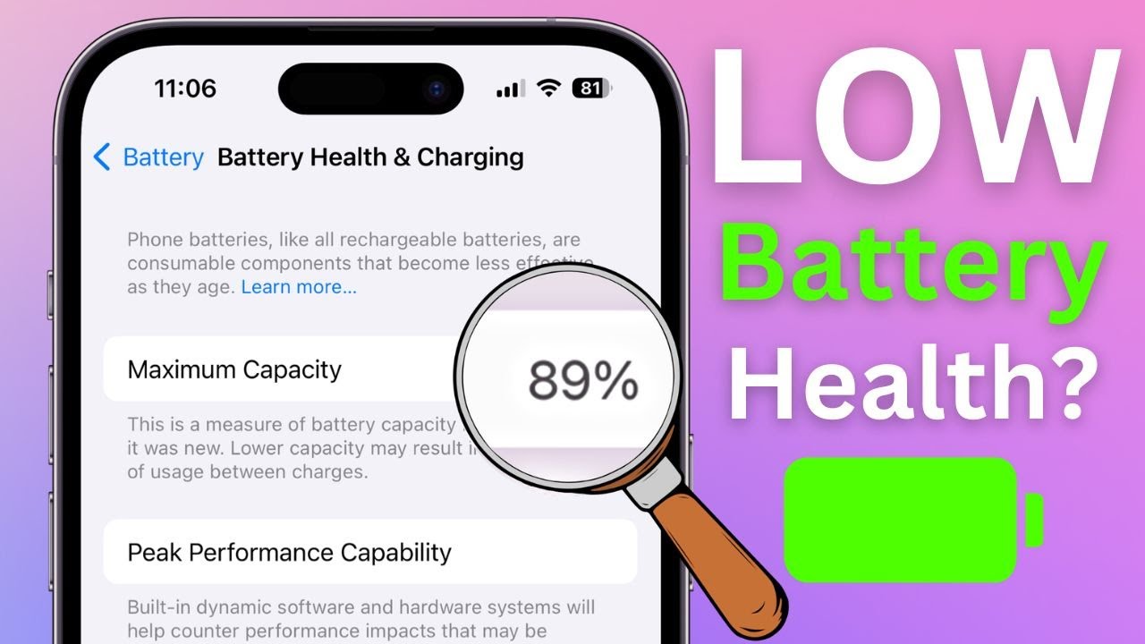 Why Does iPhone Battery Health Drop Fast?