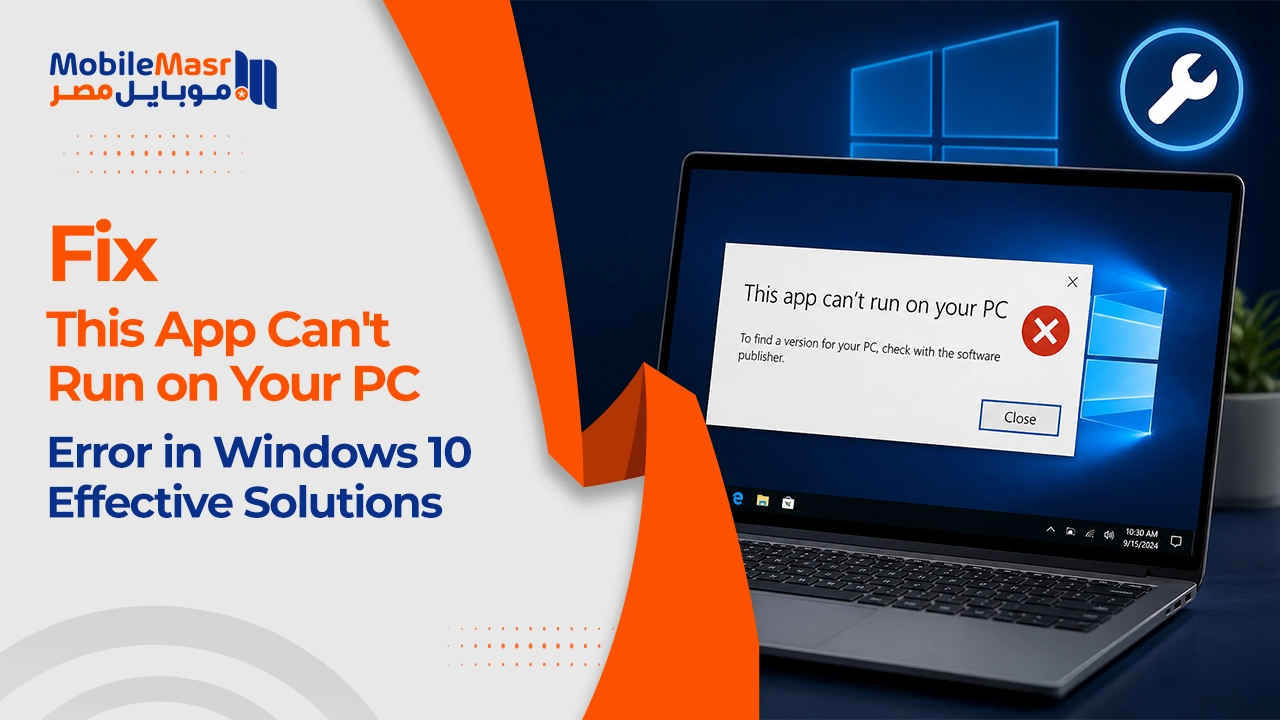 Fix "This App Can't Run on Your PC" Error in Windows 10