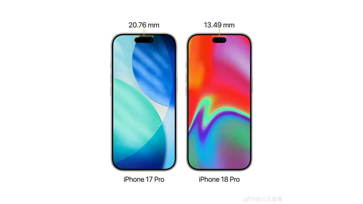 iPhone 18 Pro and Pro Max to Get Smaller Dynamic Island