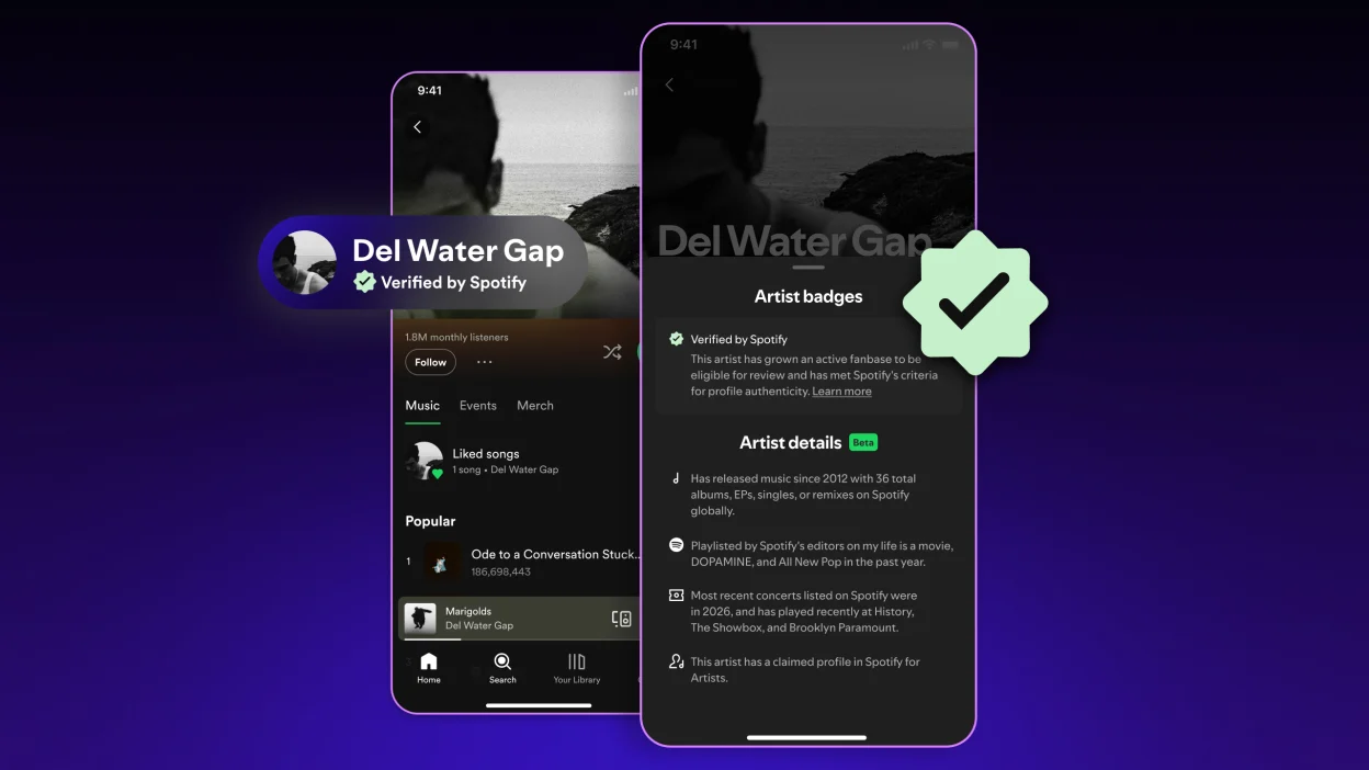 Spotify Launches "Verified by Spotify