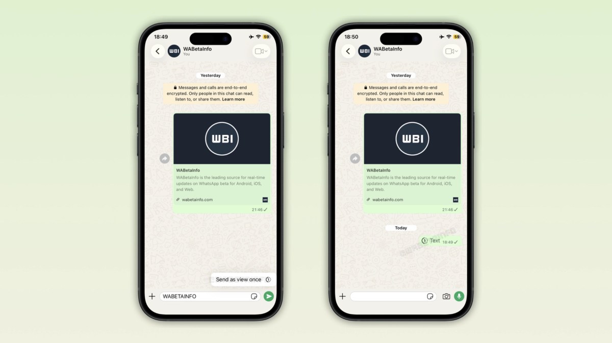 WhatsApp يختبر ميزة View Once